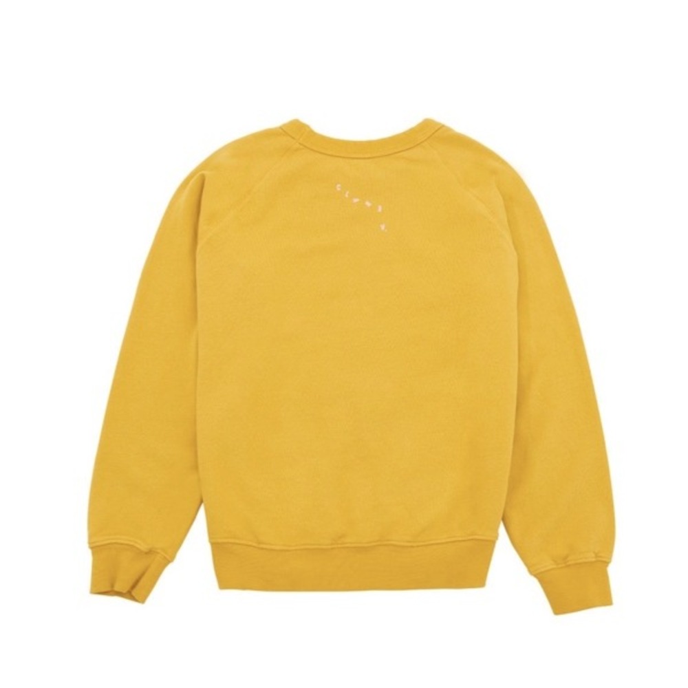Clare V Sweatshirt Crewneck Pullover Oui Marigold Yellow large - Picture 2 of 11